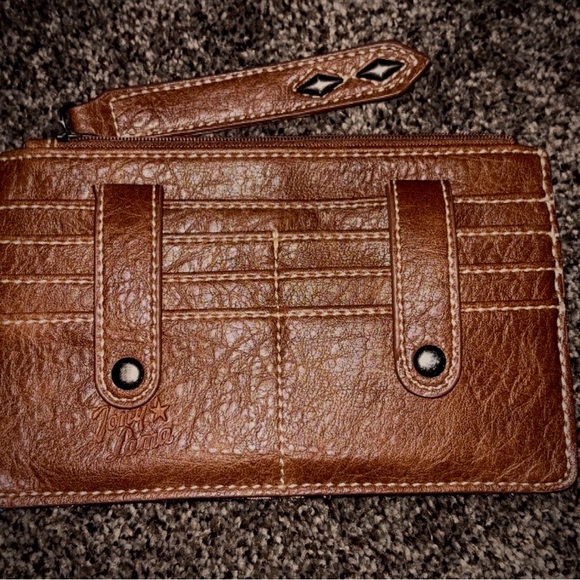 Tony Lama Brown Leather Tote - Picture 1 of 5
